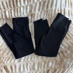 Spanx & Glyder Black Leggings Set (2)